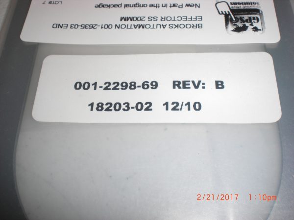 BROOKS AUTOMATION 001263503 - Image 2