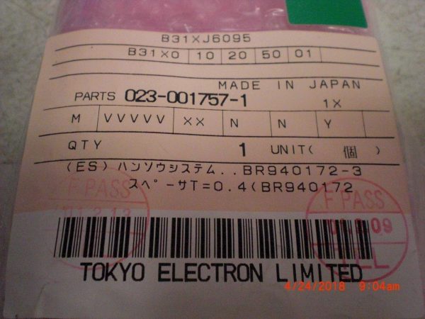TOKYO ELECTRON TEL 0230017571 - Image 2