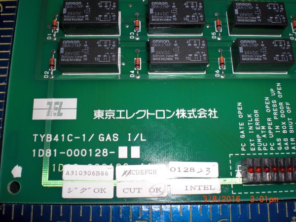 TOKYO ELECTRON TEL 1D8100012811 - Image 2
