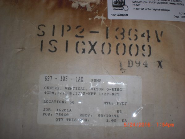 WEBSTER PUMPS 1S1GX0009 - Image 3