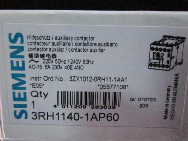SIEMENS 3RH11401AP60 - Image 4