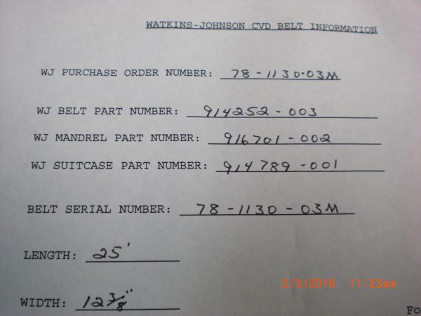 WATKINS JOHNSON WJ 914252003 - Image 3