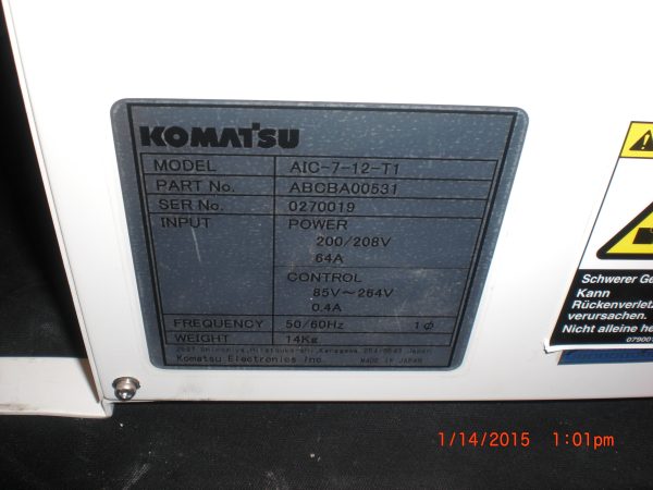 KOMATSU AIC712T1 - Image 2