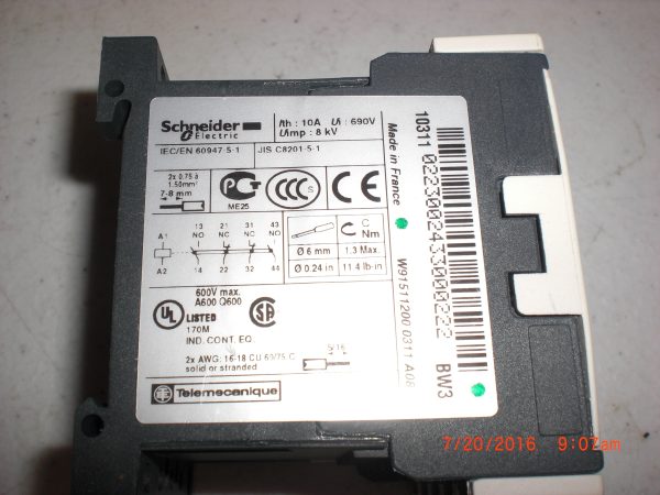 SCHNEIDER ELECTRIC CA4KN223BW3 - Image 2