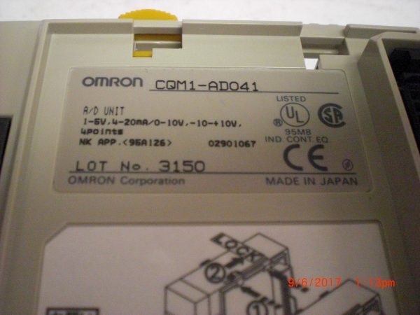 OMRON CQM1DA041 - Image 2