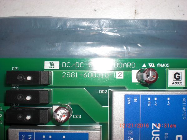 TOKYO ELECTRON TEL CT298160031012 - Image 2