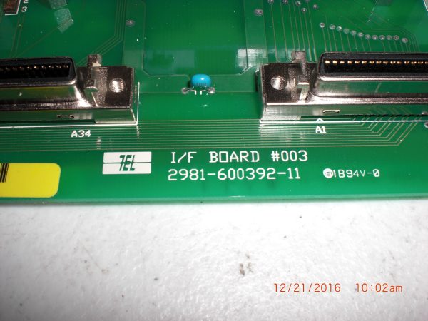 TOKYO ELECTRON TEL 298160039211 - Image 2