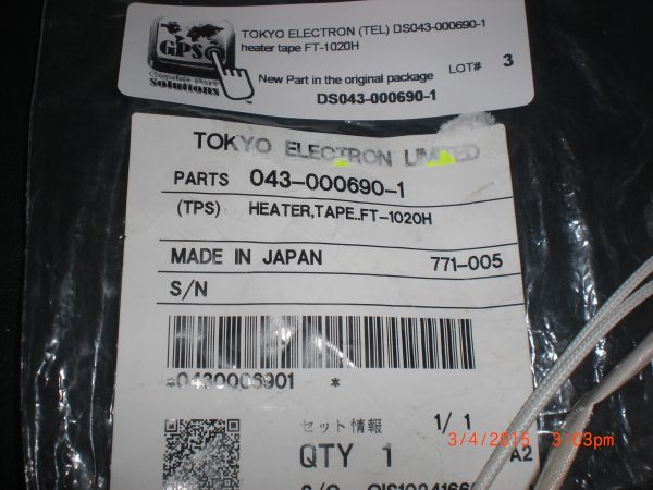 TOKYO ELECTRON TEL DS0430006901 - Image 2