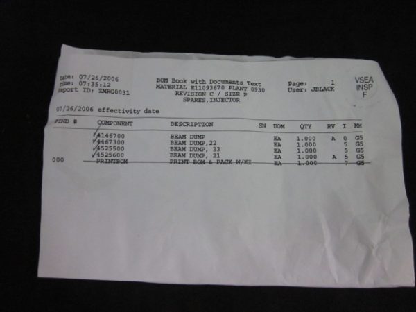 VARIAN E11093670 - Image 3
