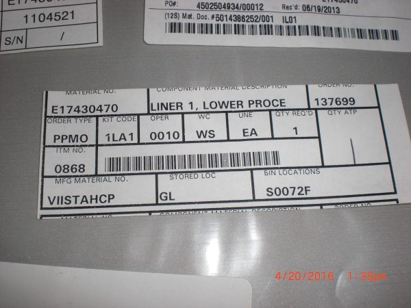 VARIAN E17430470 - Image 2