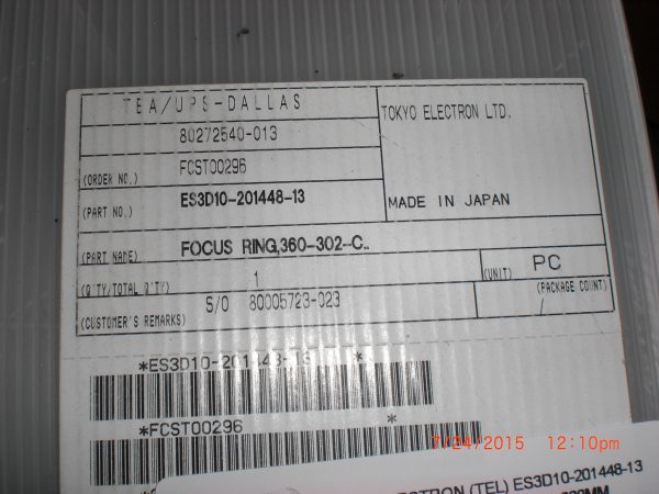TOKYO ELECTRON TEL ES3D1020144813 - Image 3