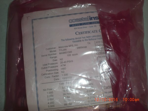 MILLIPORE FC2900MEP4VN2100SCCM - Image 3