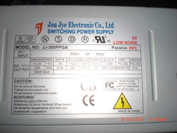 JOU JYE ELECTRONIC CO., LTD JJ300PPGA - Image 2