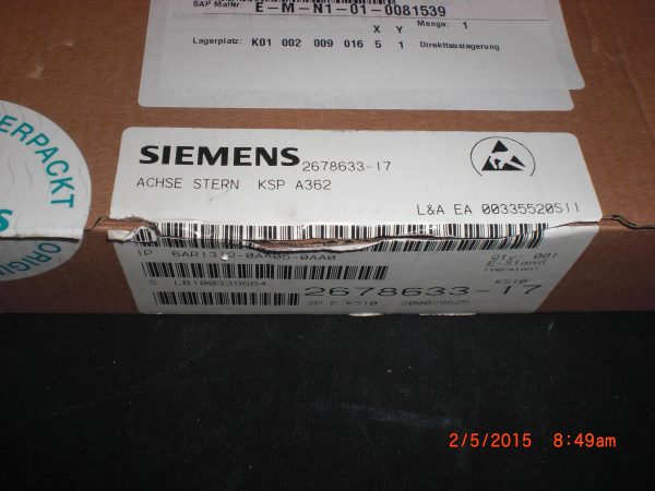 SIEMENS KSPA362BBHS503xAC - Image 5