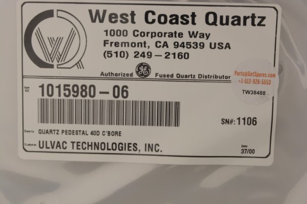 ULVAC TECH 101598006