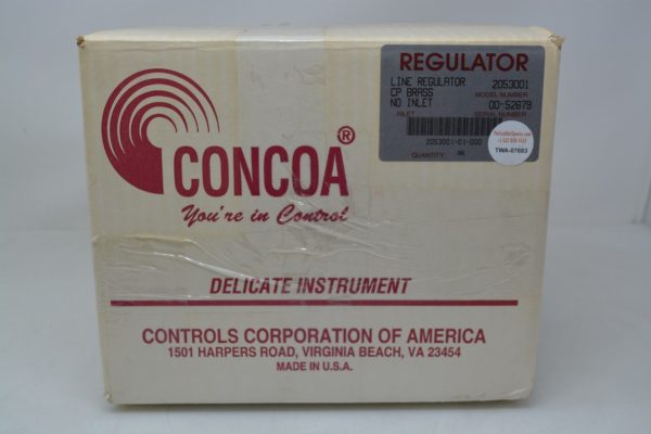 CONTROL CORPORATION OF AMERICA 205300101000LOTOF5