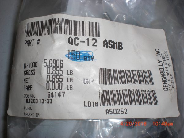 GENGARELLY INC QC12ASMB