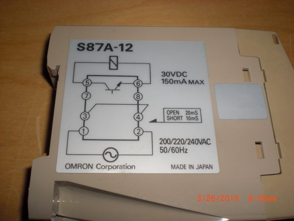 OMRON S87A12 - Image 2