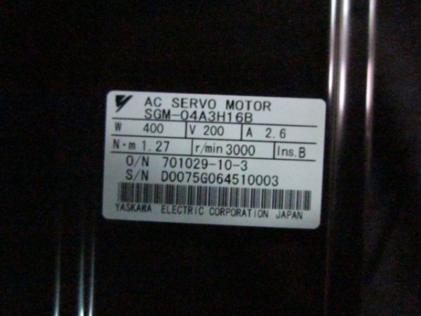 YASKAWA ELECTRIC SGM4A3G16B - Image 2