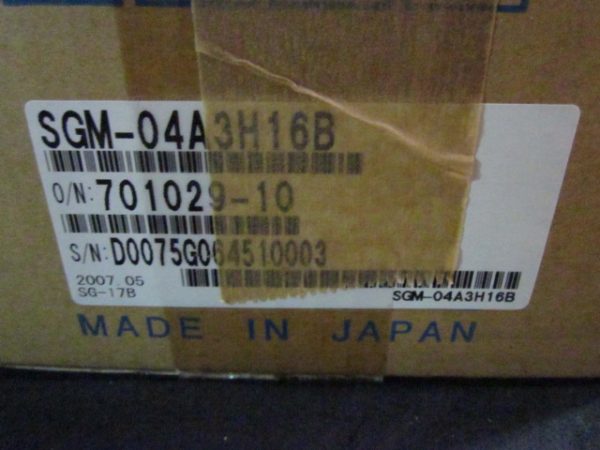 YASKAWA ELECTRIC SGM4A3G16B - Image 5