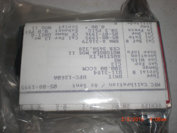 UNIT UFC1260ACl2100SCCM - Image 3