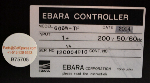 EBARA 606WTFET600WSSETTURBOCONTROLLERCABLE - Image 2